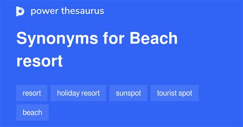 resort synonyms|Beach Resort synonyms .